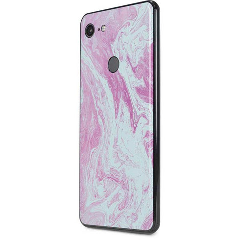 Blue and Purple Marble Google Pixel 3 XL Skin
